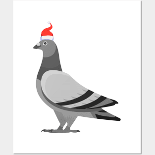 Christmas Pigeon Posters and Art